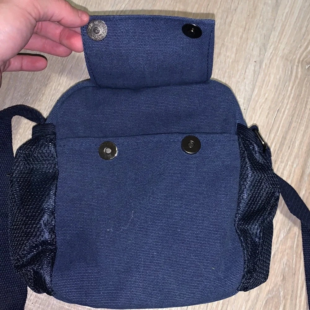Blue multi purpose travel crossbody bag